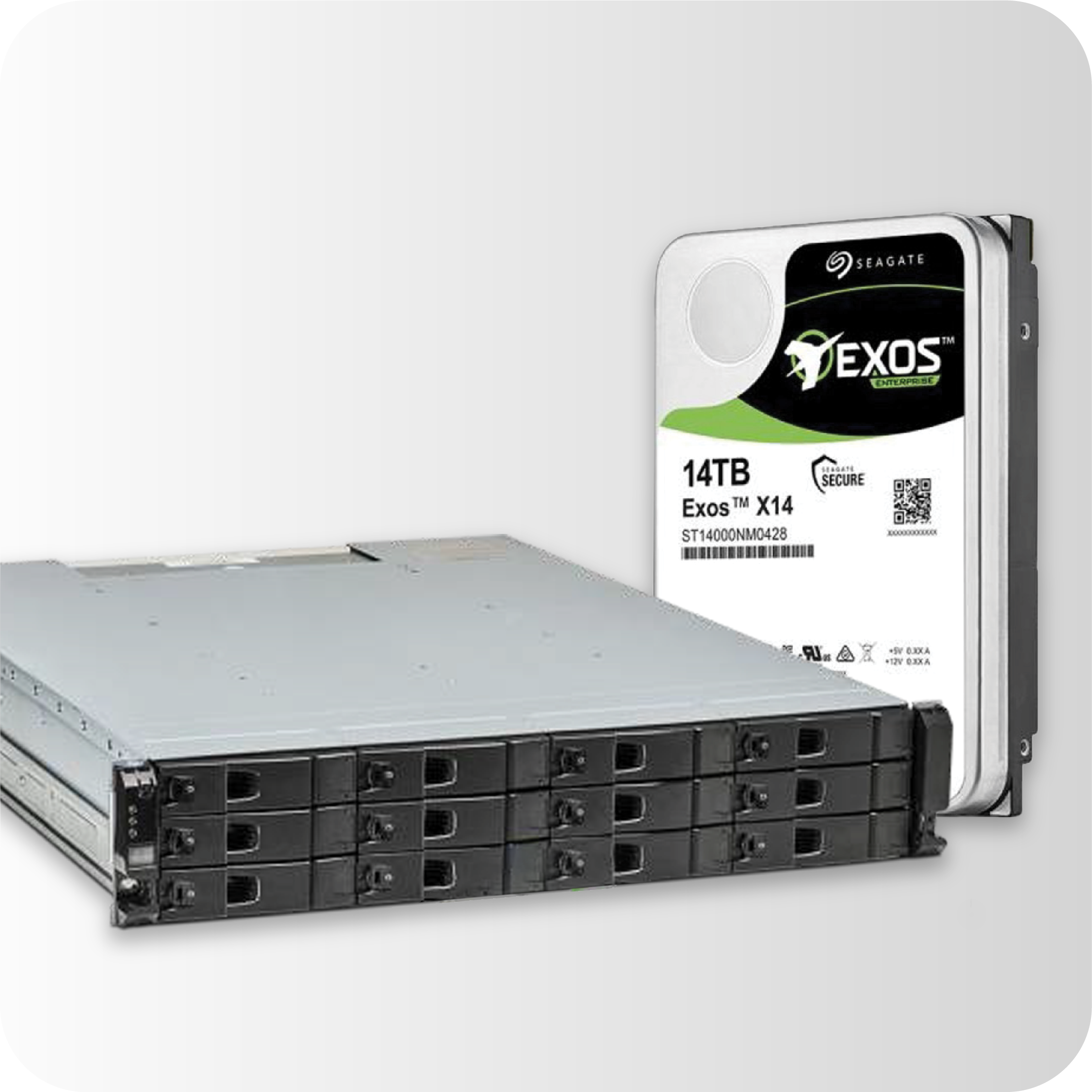  SEAGATE EXOS X 2U12 ENTERPRISE STORAGE ARRAY
